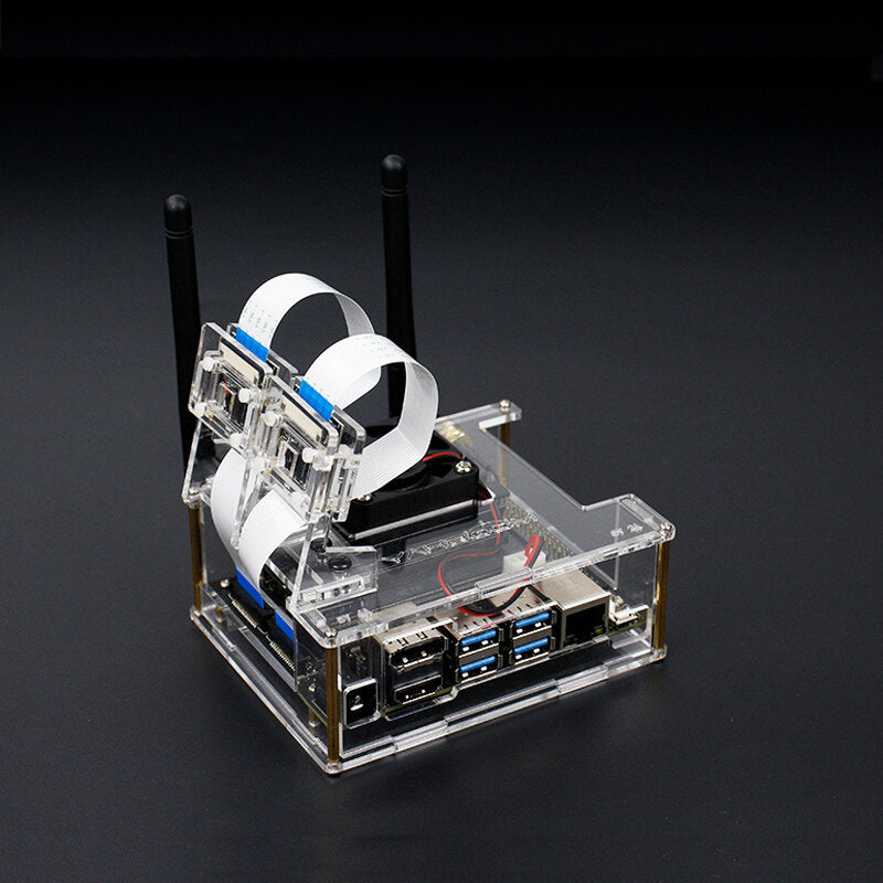 Nano Development Board Acrylic NVIDIA Protective Case With Cooling Fan Compatible B01