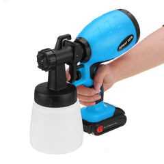 2000mAh Portable Electric Paint Sprayer Wireless Handheld Spray Guns Home Indoor Fence Painting Tool