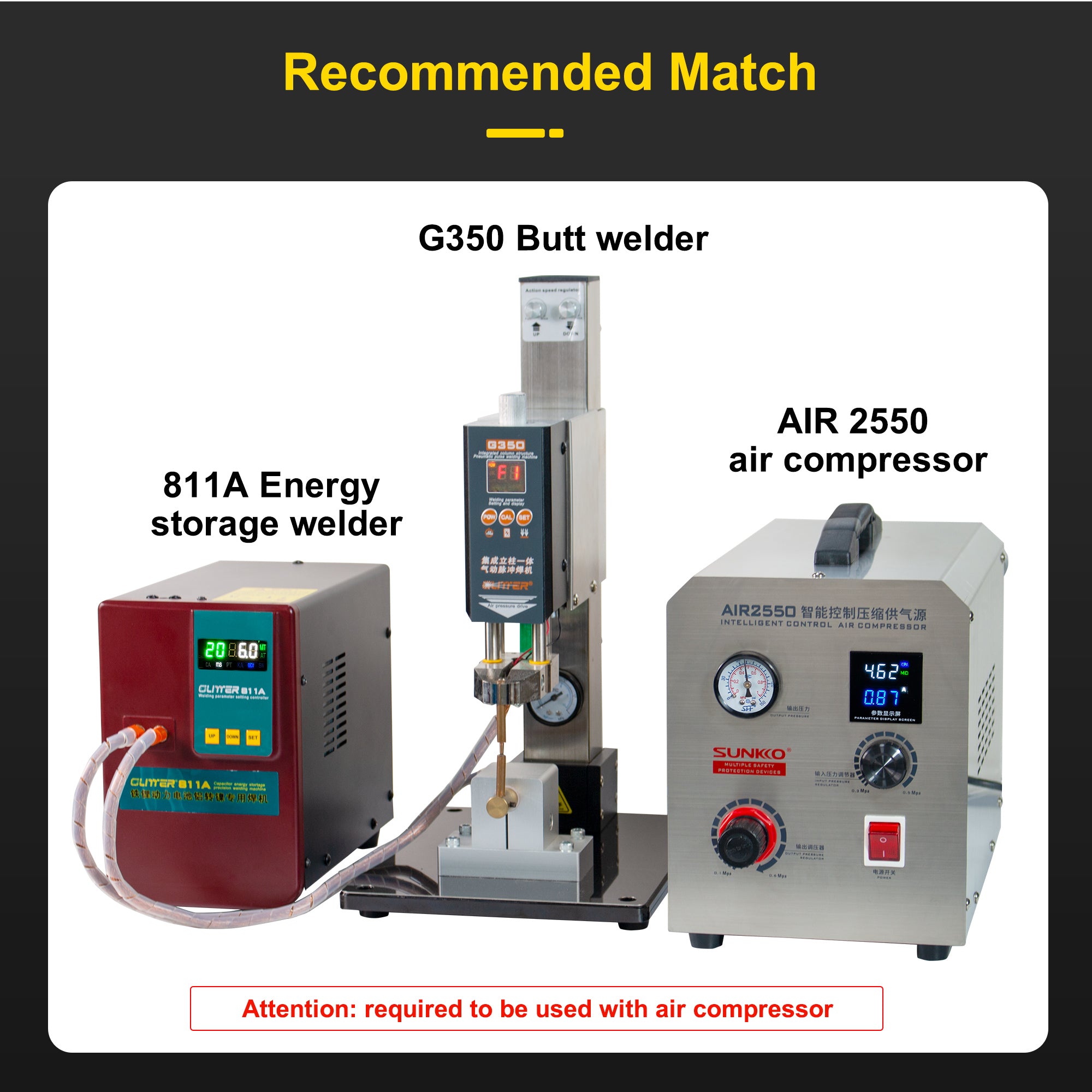 Pneumatic Column Spot Welder 6KG Pressure Butt Welding Machine For Lithium Battery Pack