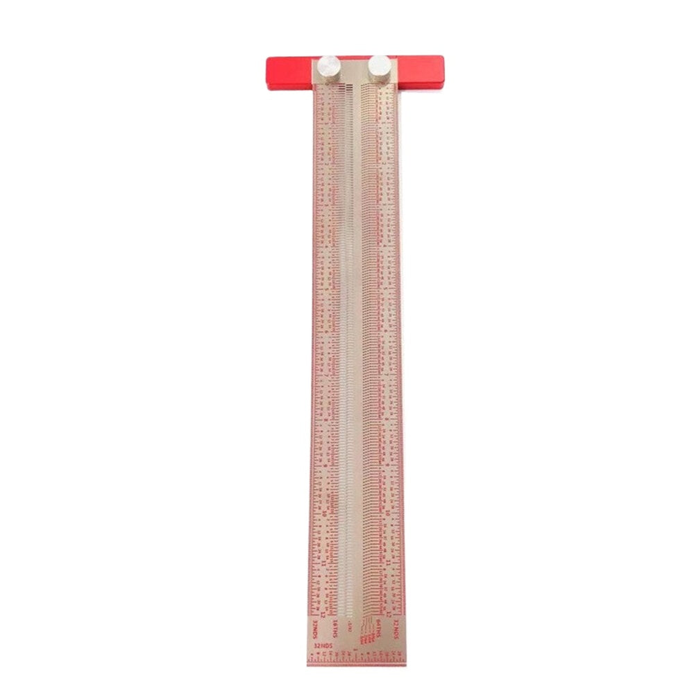 Stainless Steel Woodworking Ruler - Accurate, Lightweight, Slim Design, 3/6/12/15 Inch Options, 0.25mm Precision