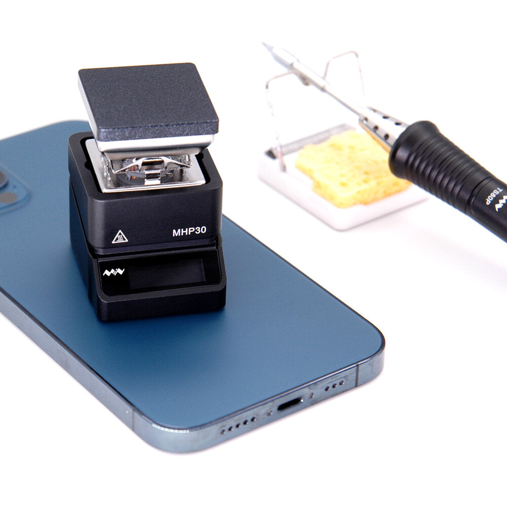Mini OLED Hot Plate Preheater 60W 350 Soldering Station Preset Temperature with PD Power Supply for PCB SMD Heating