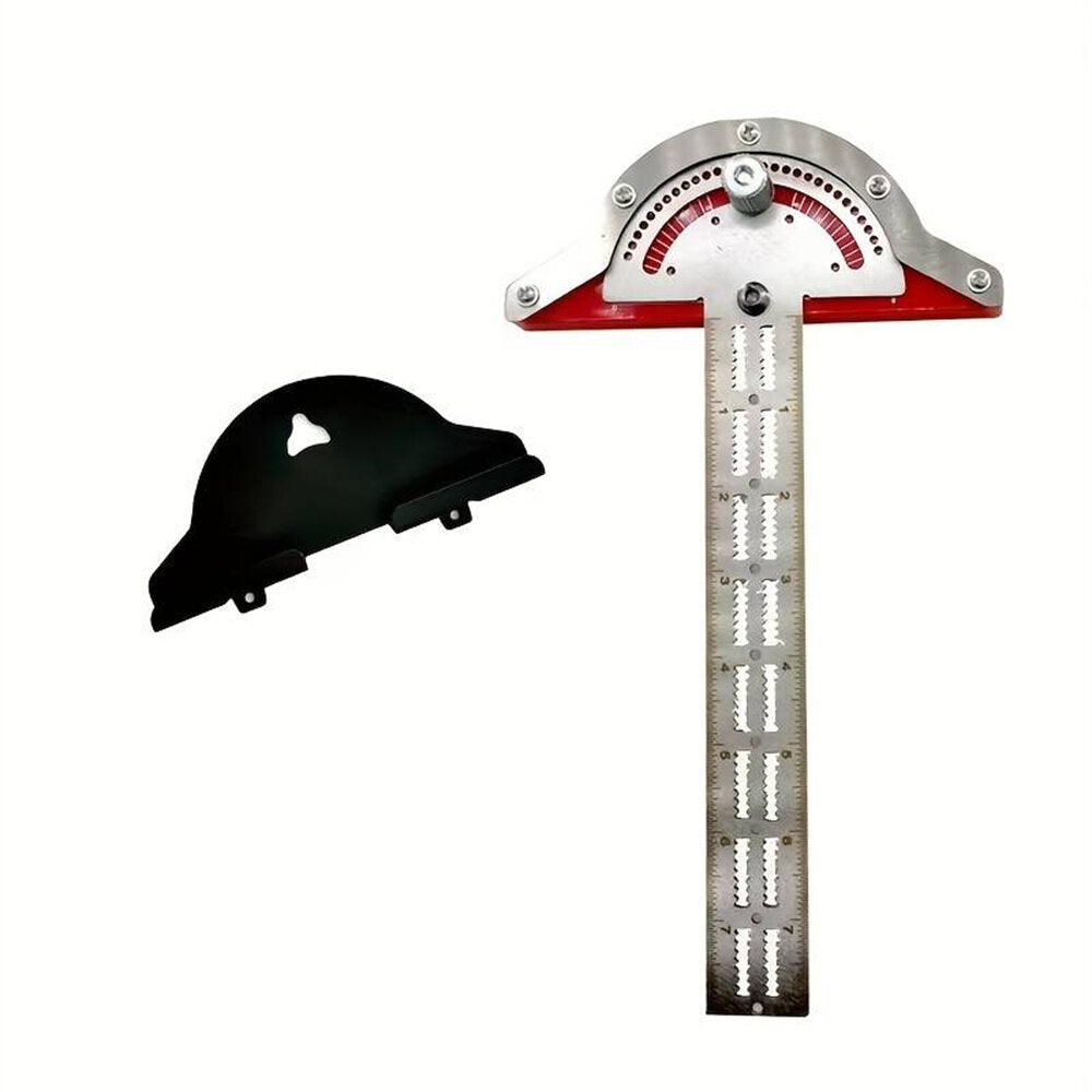 Woodworking Edge Ruler & Protractor - Dual Function, Ambidextrous, Twistable, 10/15/20 Inch Options for Accurate Measurements