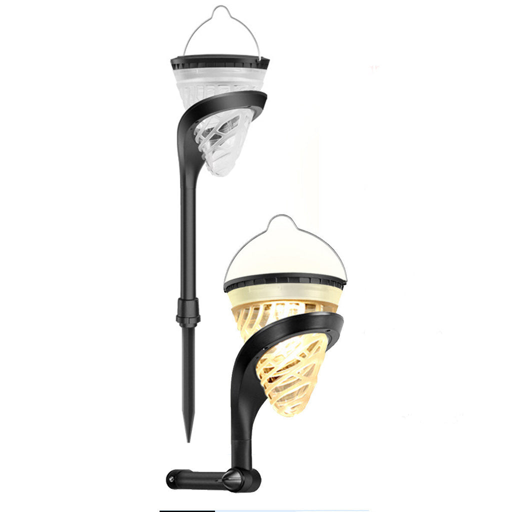 Mutifunction LED Solar PoweredOutdoor Wall Light Waterproof Colorful Garden Lawn Ground Path Lamp Hanging Decotation Light