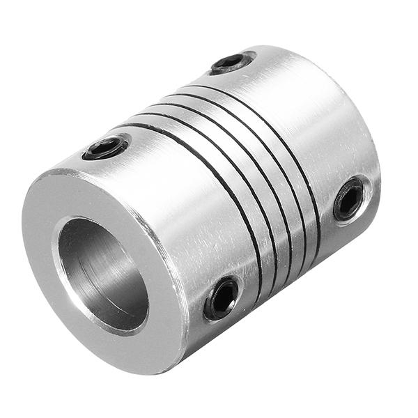 6.35mm x 10mm Aluminum Flexible Shaft Coupling CNC Stepper Motor Coupler Connector