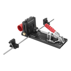 Aluminum Pocket Hole Jig with Stabilizing Bar & Stop Block for DIY Woodworking Projects
