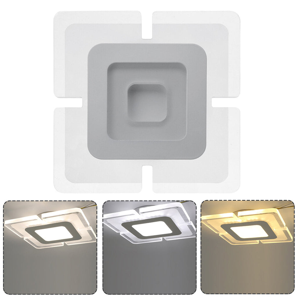 110-220V 15W Modern LED Ceiling Light Acrylic Round Home Living Room Bedroom Decor Lamp