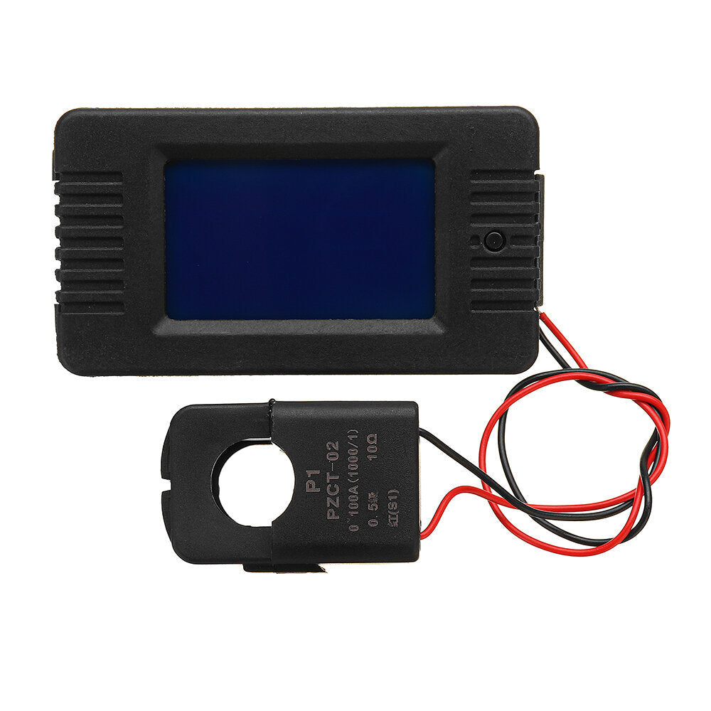 Open and Close CT 100A AC Digital Display Power Monitor Meter Voltmeter Ammeter Frequency