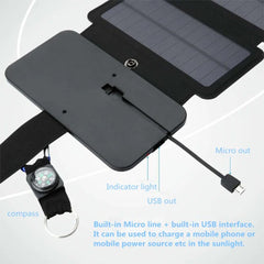 Folding Solar Charger 25W Panels Cells Sun Panel Battery USB Output Fast Charging Devices Portable for Mp4 Smartphones