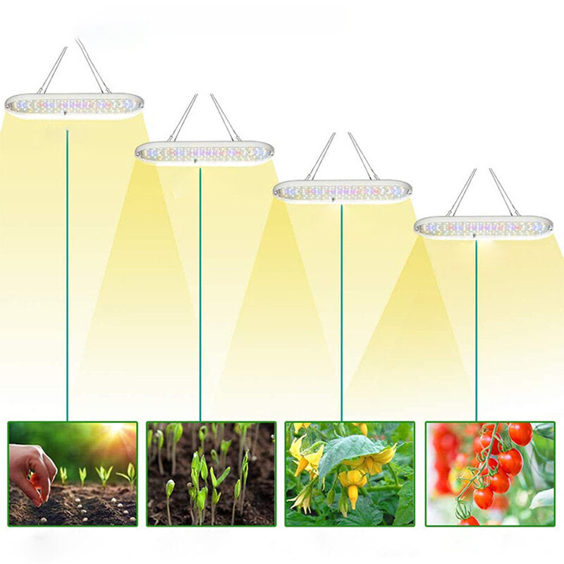 60W Hanging Full-spectrum Plant Light Intelligent 4 Level Dimming Mode High Light Transmittance Plant Growing LED Lights