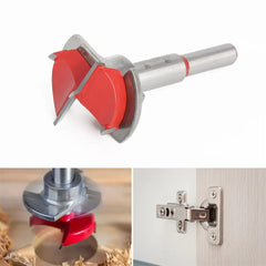 7-Piece 35mm Hinge Hole Guide Set - Durable YG8 Alloy & Carbon Steel for Woodworking, Door & Cabinet Construction
