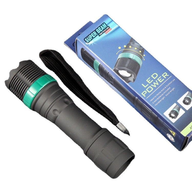 240 Lumens Flashlight Adjustable Focus Outdoor Hunting Torch Light Portable Work Lamp