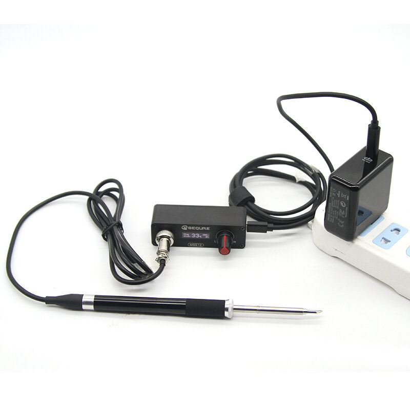 Mini 0.91 inch OLED Soldering Station Compatible with T12 Soldering Iron Tips Supports PD3.0/3S-6S/12V-25V Power Supply