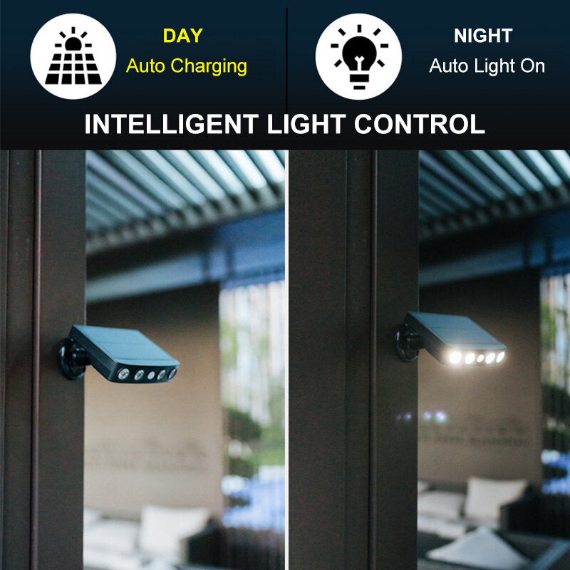 LED Solar Powered Sensor Lamp Outdoor Garden Security Wall Lights Waterproof