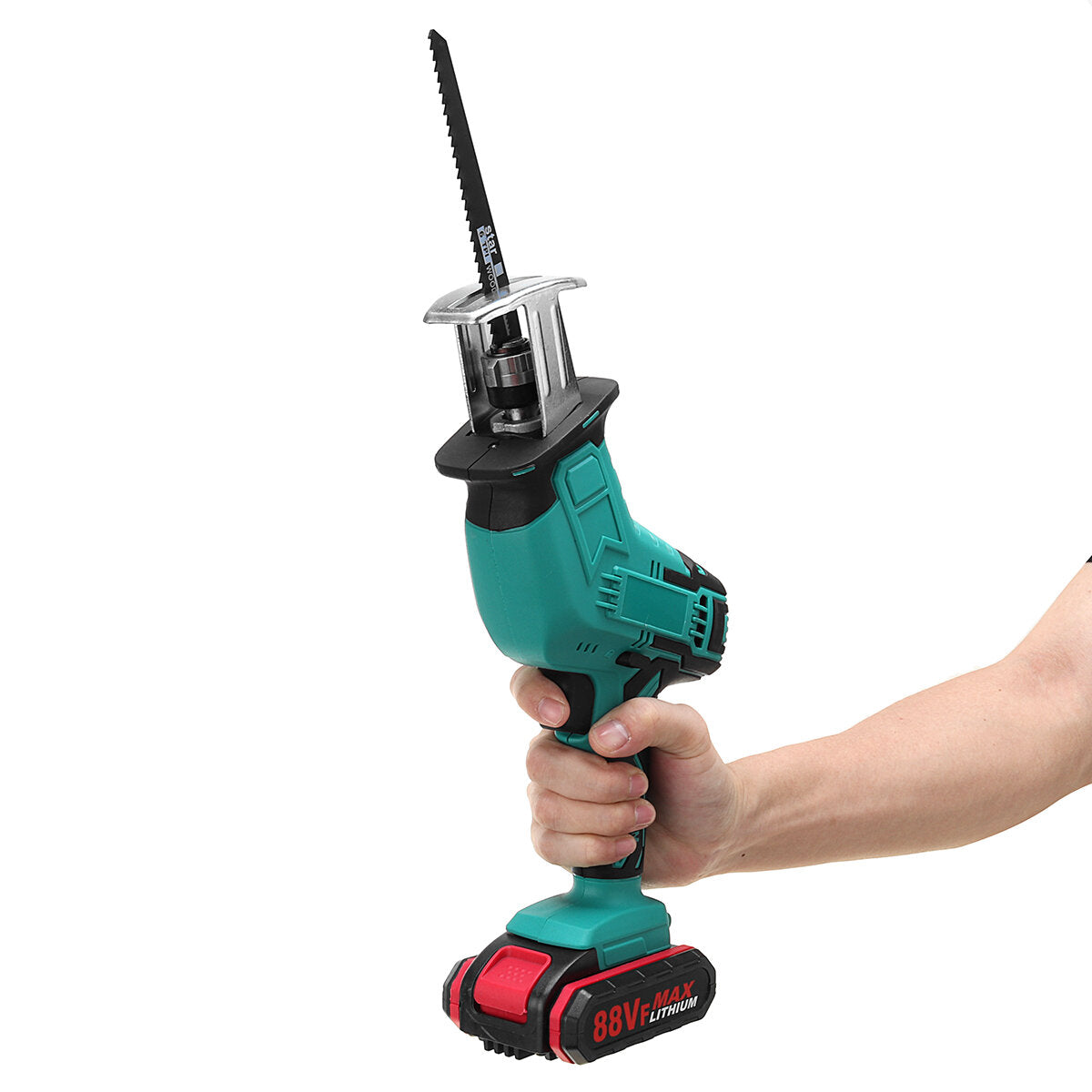 Rechargeable Cordless Reciprocating Saw Handheld Woodorking Wood Cutter 4PCS Saw Blades Electric Saw Kit Fit Worx Battery