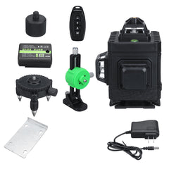 8/12/16 Line 360 Horizontal Vertical Cross Green Light Laser Level Self-Leveling Measure Laser Beam Remote Control