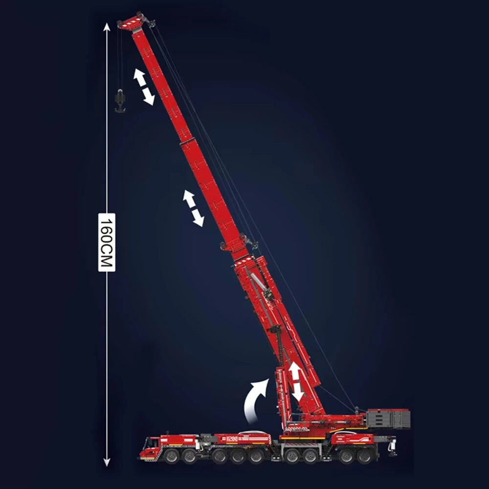 Technical Truck Building Block Remote Control Liebherred LTM 11200 Crane Model Kids Christmas Car Toys