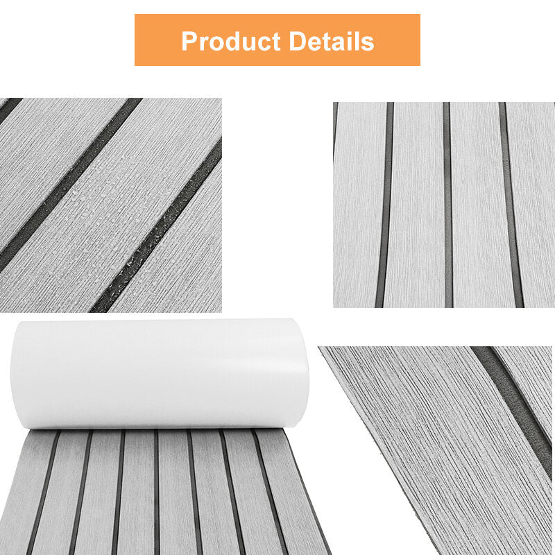 2400x450x5mm Marine Boat Flooring EVA Foam Yacht Teak Decking Sheet Carpet Floor