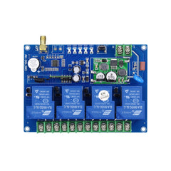 433MHz Wireless DC48V AC220V/380V Water Pump Remote Control Switch Four-way Intelligent Remote Control Switch Lamp Controller