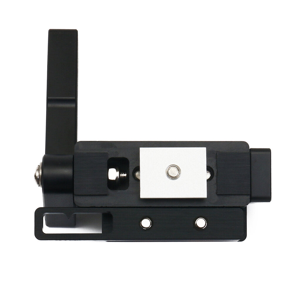 Adjustable Black Aluminum Miter Stop for Woodworking - Sturdy Flip Stop with 10mm Micro-Adjustment, T-Track Compatible