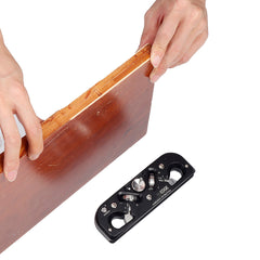 Woodworking Chamfer Plane with 3 Replacement Carbide Insert Double Cutter Edge Corner Plane Chamfering Planer