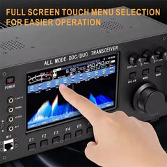 Shortwave Transceiver 100W Full Frequency Spectrum Display Built-in Antenna Tuner Wide Frequency Range 0-750MHz Multi-Mode Operation