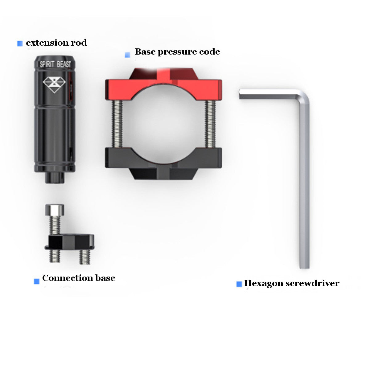 Adjustable Rod Headlight Bracket Head Spot Light Rod Motorcycle Accessories Aluminum Alloy