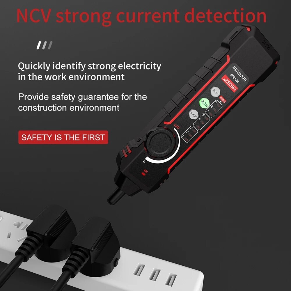 Multi-function Network Cable Tester Tracker RJ11 RJ45 CAT5 CAT6 LAN Ethernet Phone Wire Finder POE Test