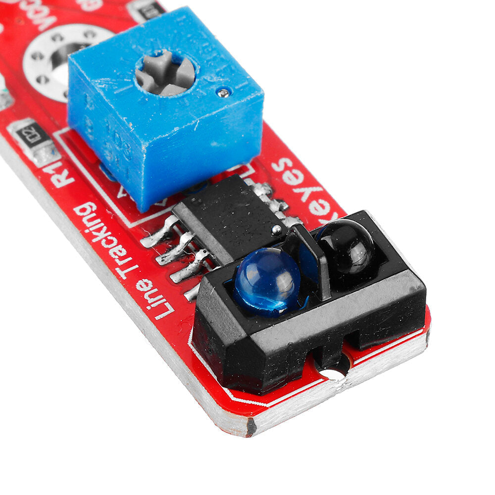 Gray-scale Sensor(Pad hole) Anti-reverse Plug White Terminal TCRT5000 Sensor Module