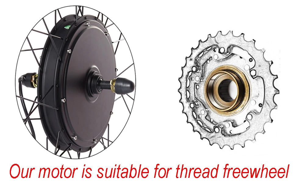 36V 350W Geared Ebike Conversion Kit, Balanced Power Hub Motor Wheel Fits Marlin 4, Rockrider ST100, Riverside 120 (26"-29"/700C)