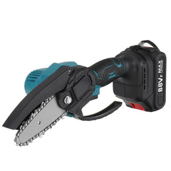 4" 88VF Cordless Electric Chainsaw Rechargeable Woodworking Saw Wood Cutter
