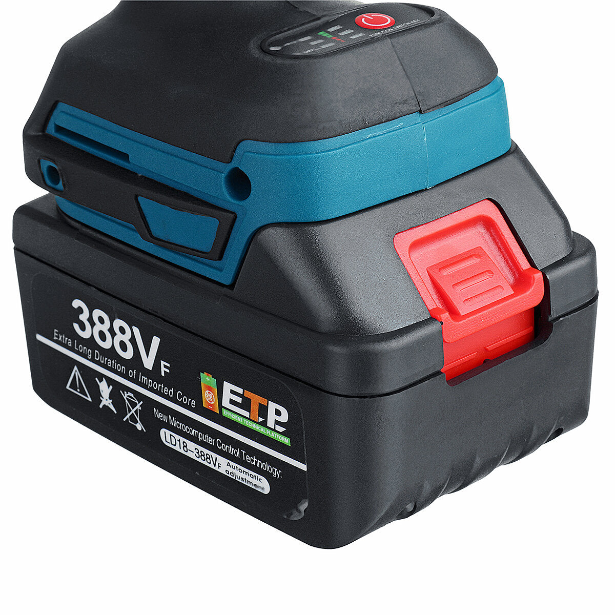 388VF 520N.m Brushless Cordless Electric Impact Wrench Rechargeable 1/2" Wrench Power Tool