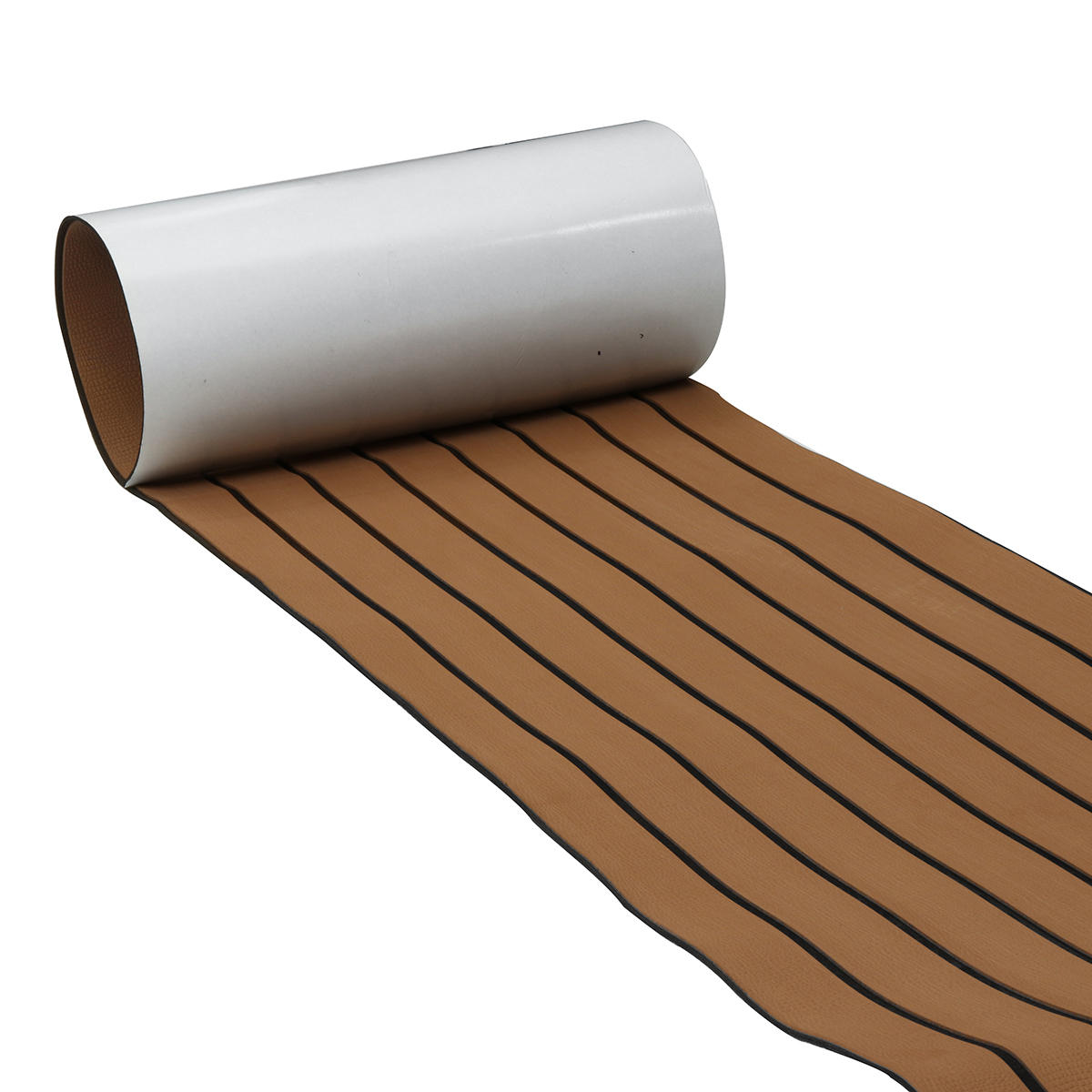 2400x450x6mm EVA Foam Faux Teak Marine Boat Teak Decking Yacht Sheet Flooring Pad