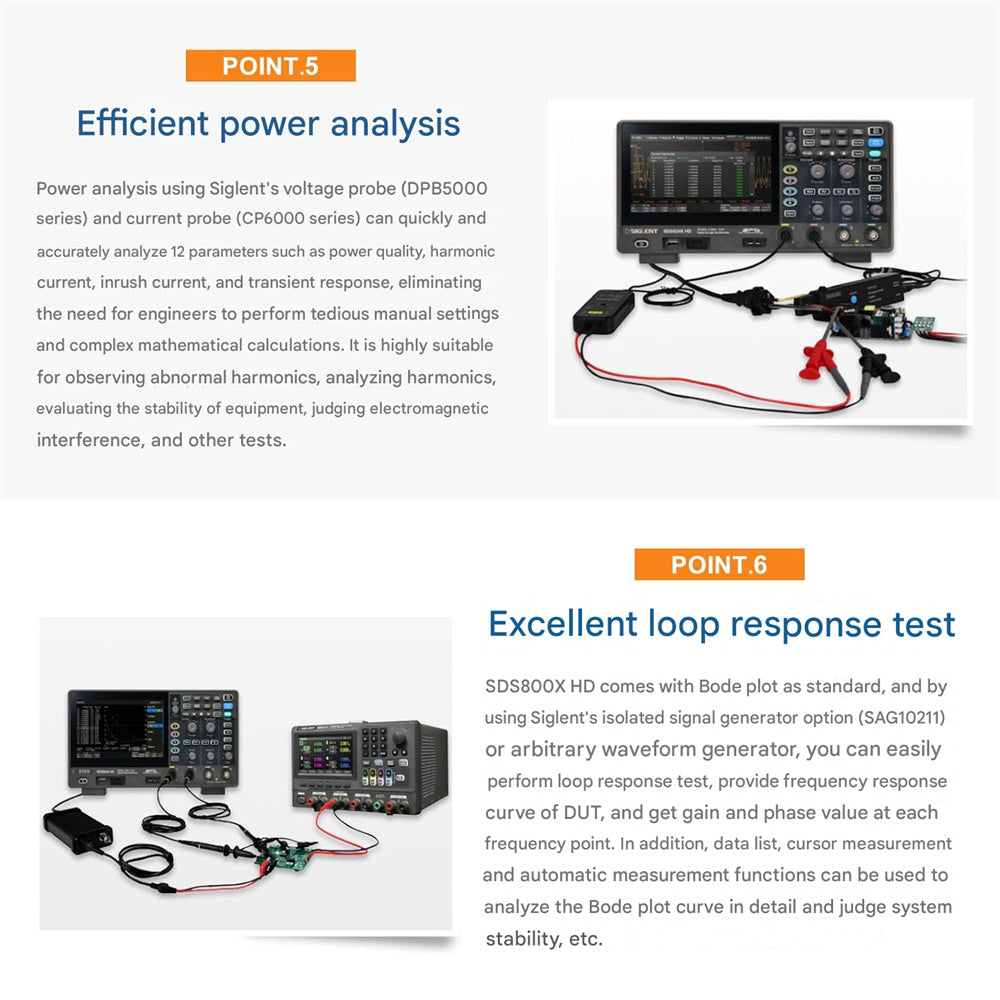 Oscilloscope 100MHz 70MHz Bandwidth 2GSa/s 12-bit High Resolution Enhanced Signal Analysis Versatile Triggers