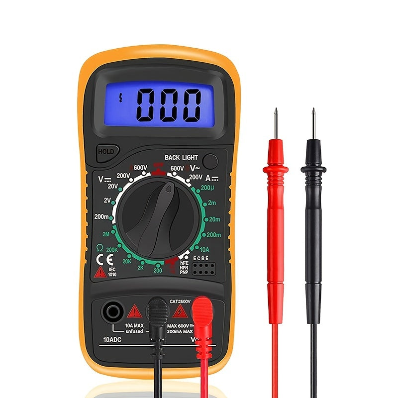 Electrician Multimeter with Digital Display Testing Current Resistance Voltage