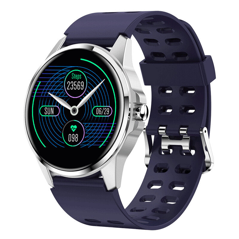 1.3inch Full Touch Screen Heart Rate Blood Pressure Test Brightness Adjustment Smart Watch