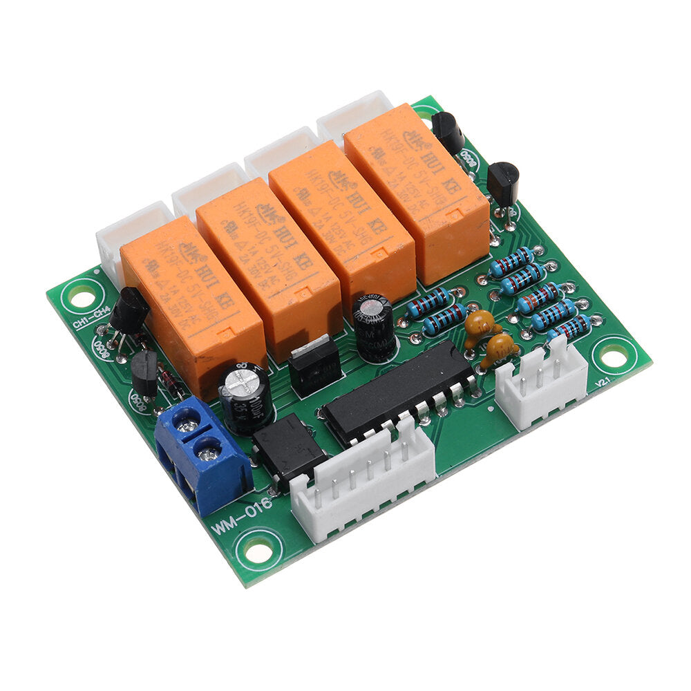 Audio Signal Input Switch Board Four-way Audio Source Switch Relay Module
