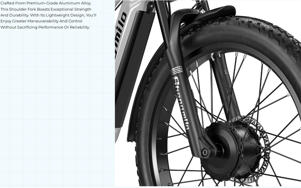 Electric Bike 48V 17.5AH SamsungBattery 1000W*2 Dual Motors Recommended Top Speed 25KM/H 26inch Tires 90KM Max Mileage 150KG Max Load Electric Bicycle