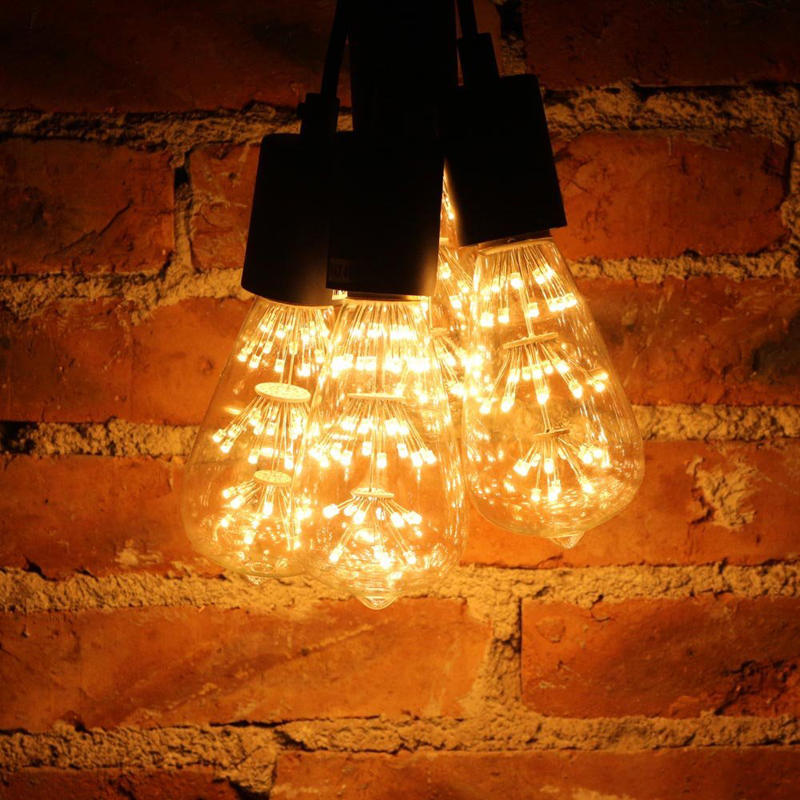 3W Vintage Antique Style Carbon Filament Clear Glass Bulb 220-240V