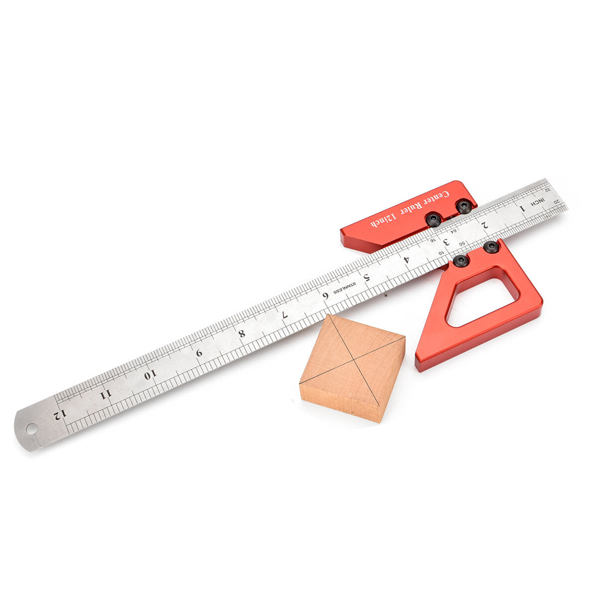 Precision Woodworking Scriber - Durable Aluminum Alloy, V-Shaped Design, Robust Locking Mechanism, 5-Piece Set