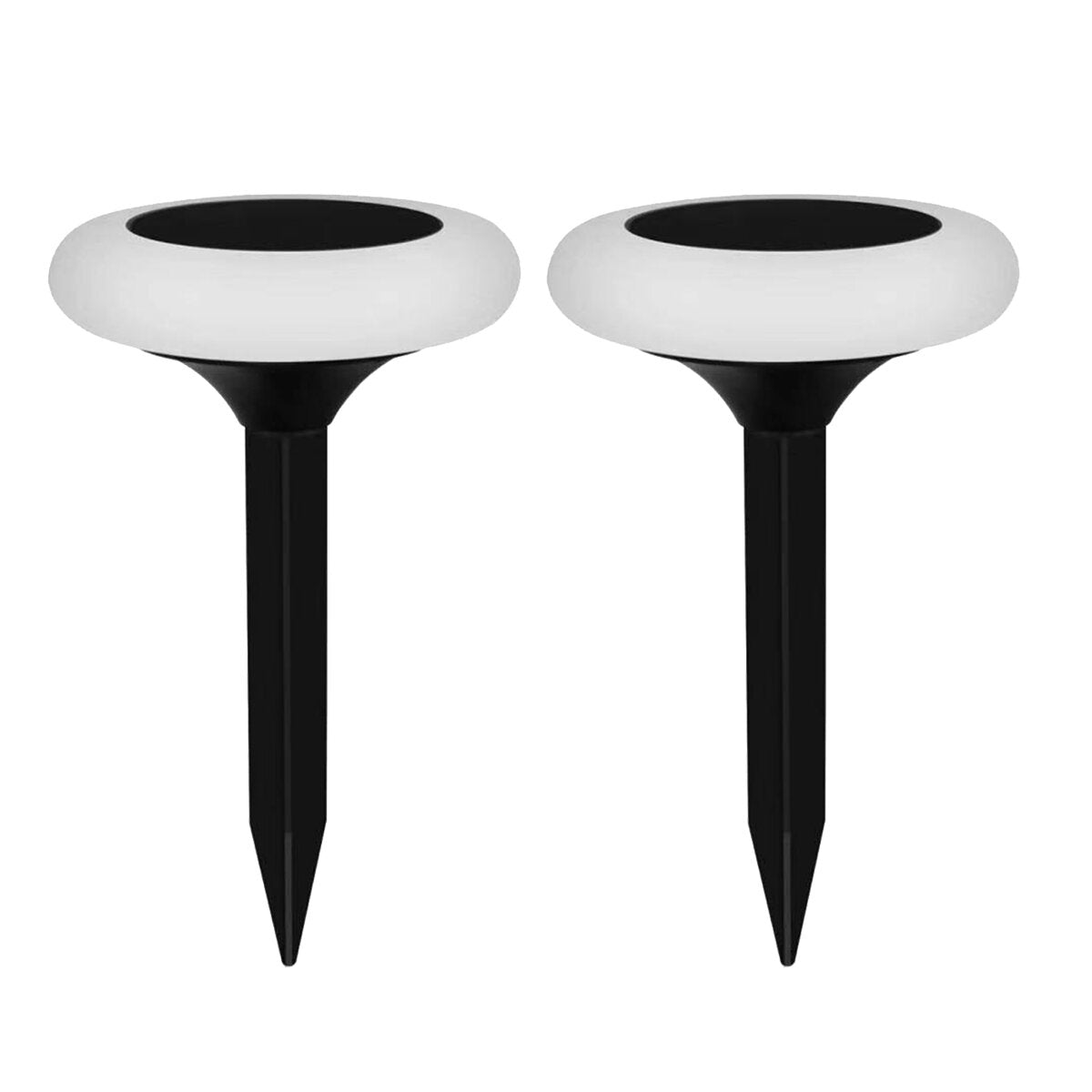 2/4 Pcs LED Solar Powered Ground Lawn Light RGB Floor Decking Garden Pathway Outdoor Yard Lamp Waterproof