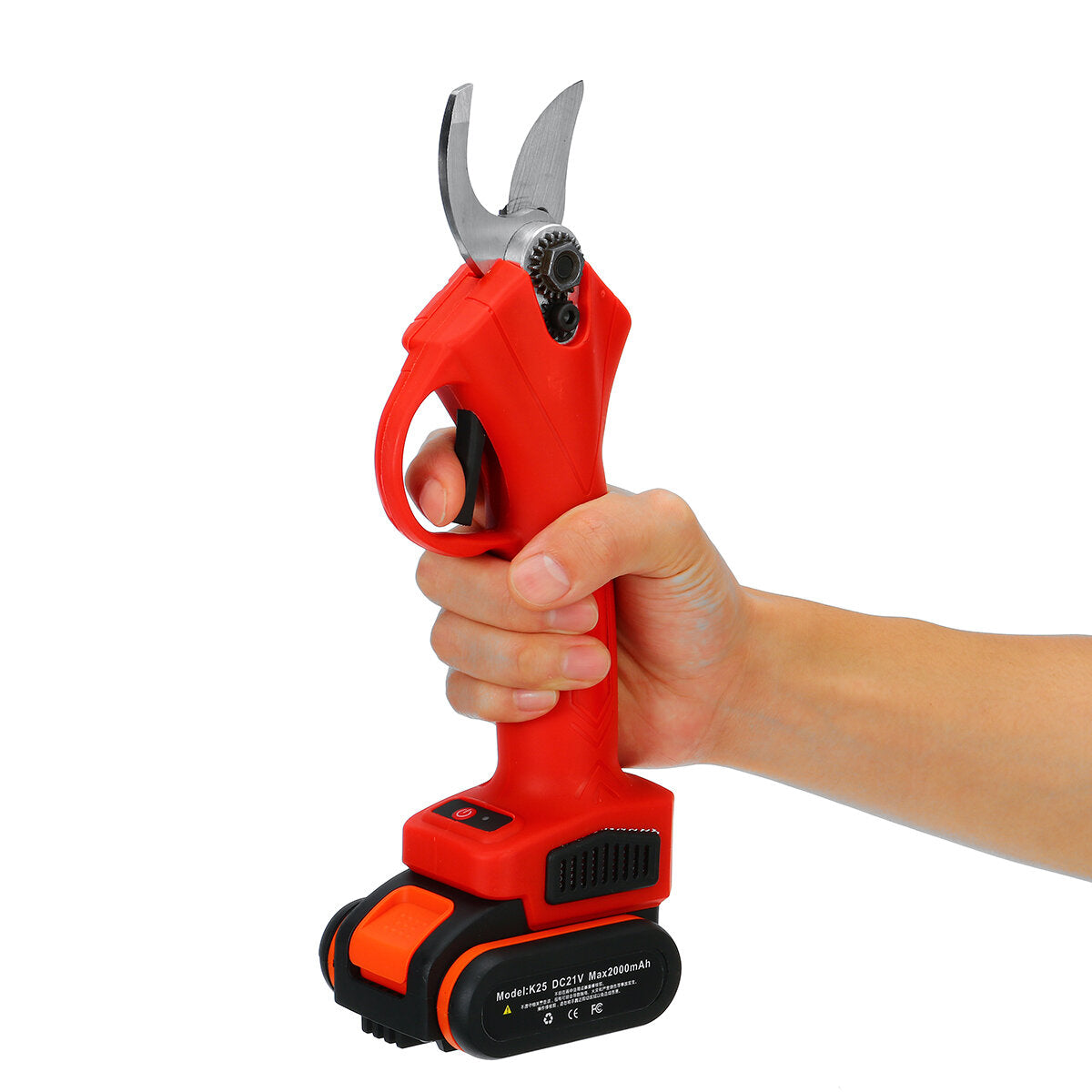 21V Cordless Electric Pruning Shears Garden Pruner Branch Cutting Tool