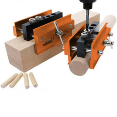 Alloy Steel Hole Punch Locator - Imperial, 10-55mm Clamp Range, 4-Way Drilling, Portable/Table Mounted, Includes 6 Bushings