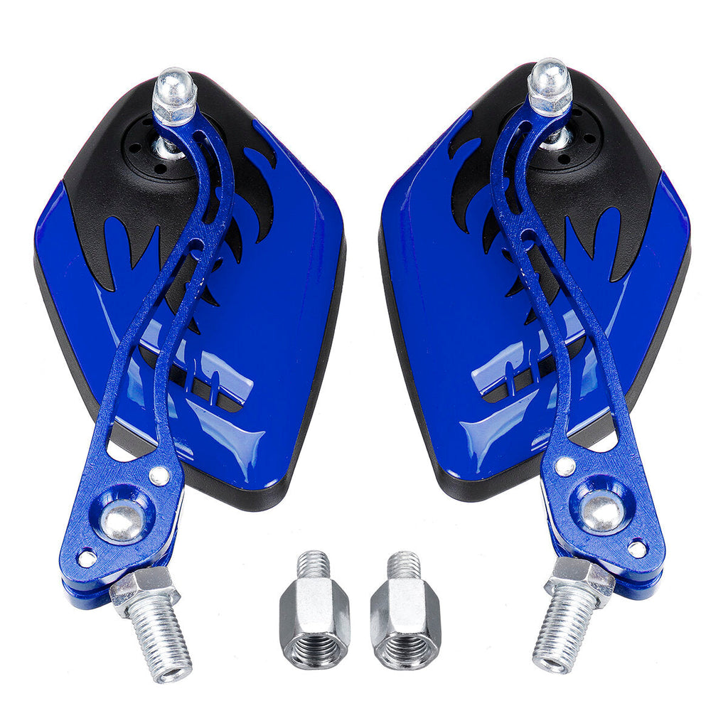 8/10mm Universal Motorcycle Motorbike Scooter Rear View Side Back Mirrors