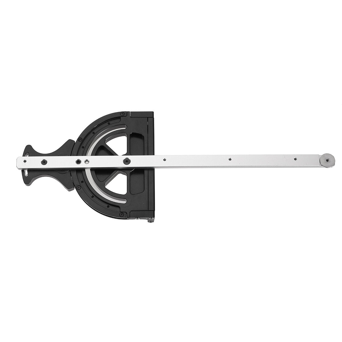 Precision Miter Gauge for Woodworking - Adjustable 0-70° Angles, CNC Precision, Black Aluminum Alloy, 1.5kg