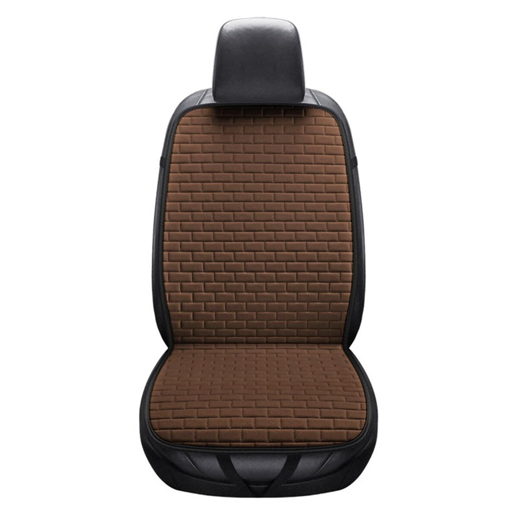 Universal Front Car Seat Cushion Cover Breathable Flax Protector Cushion Anti-slip