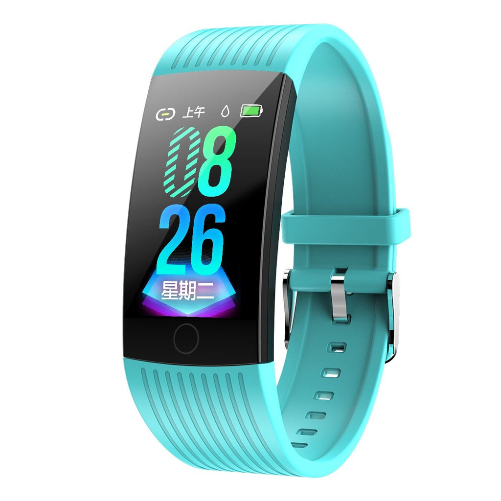 1.14 IPS Large Screen Heart Rate Blood Pressure Monitor Physiological Reminder Fitness Tracker IP68 Waterproof USB Charging Smart Watch