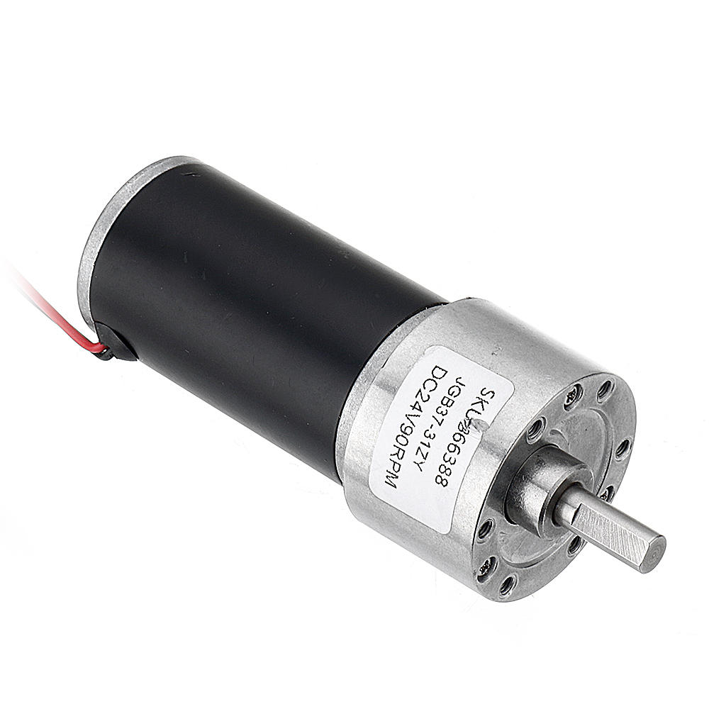 DC 24V Permanent Magnet Motor 90/140rpm Turbular Gear Reducer Motor