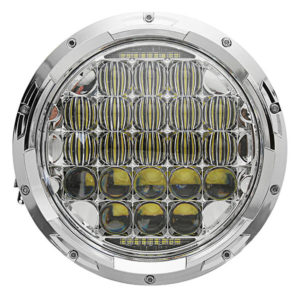 7 Inch 75W 6500K Motorcycle Stainless LED Headlights 5D Lens High/Low Beam Waterproof IP67