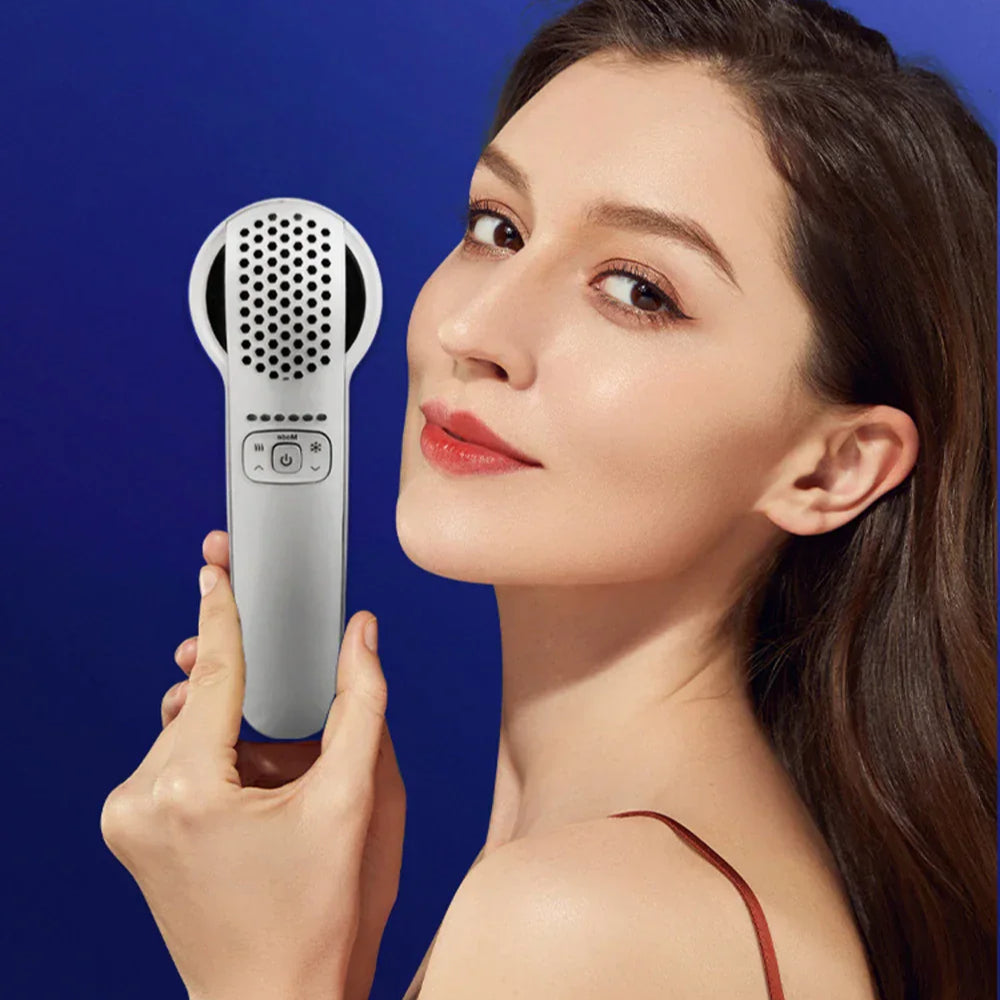 Hot Cold Hammer for Skin Rejuvenation, Tightening & Anti-Wrinkle - Dual-Therapy, Ergonomic Design, All Skin Types