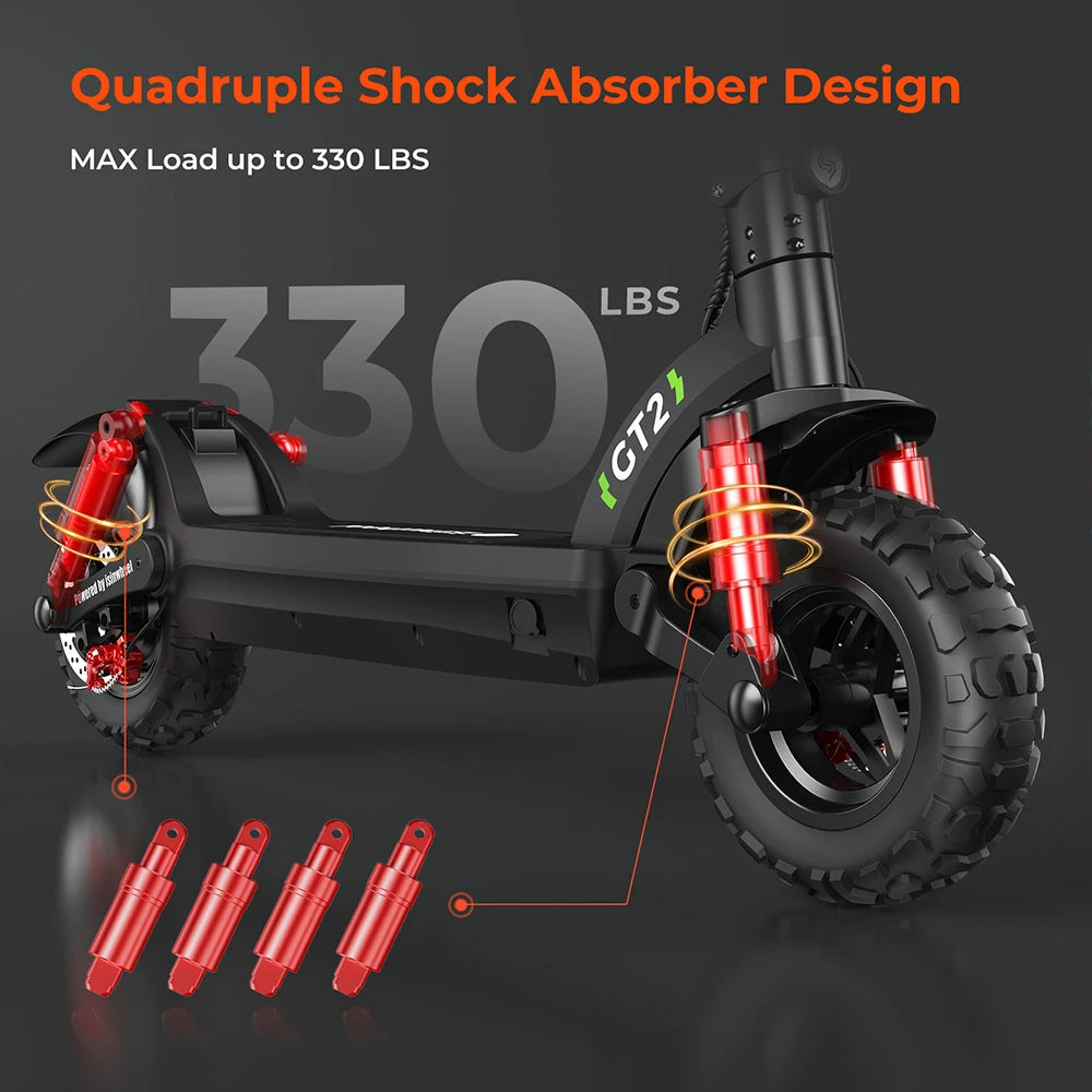 48V 15Ah Electric Scooter, 800W Motor, 11 Inch Folding Moped E-Scooter, Top Speed 25KM/H, 45KM Mileage Range, 150KG Max Load for Adults